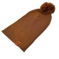 HAAKWEAR PomPom Beanie - Made in USA - Camel Brown