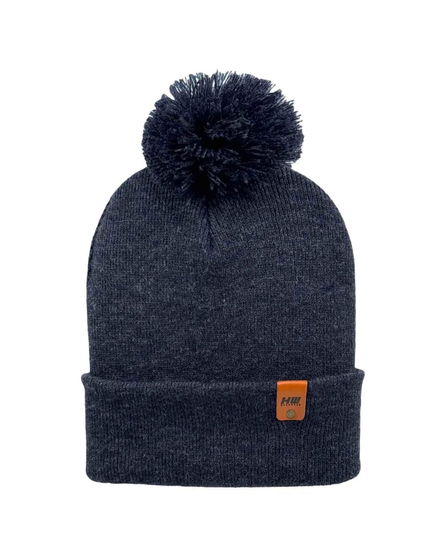 HAAKWEAR PomPom Beanie - Made in USA - Denim Blue