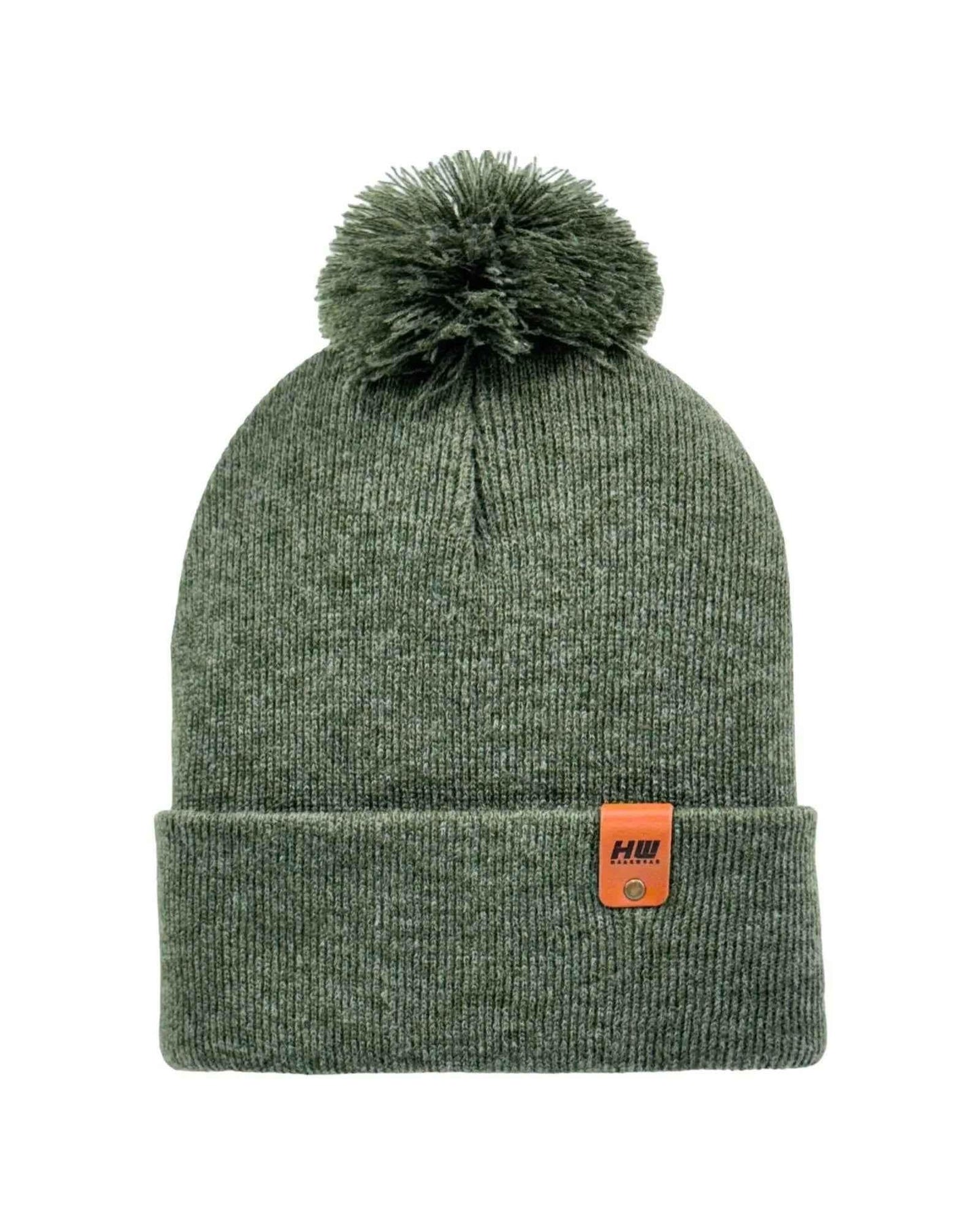 HAAKWEAR PomPom Beanie - Made in USA - Forest Green