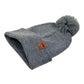 HAAKWEAR PomPom Beanie - Made in USA - Koala Gray