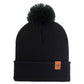 HAAKWEAR PomPom Beanie - Made in USA - Midnight Black