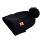 HAAKWEAR PomPom Beanie - Made in USA - Midnight Black