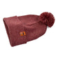 HAAKWEAR PomPom Beanie - Made in USA - Rusty burgundy
