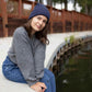 HAAKWEAR Traditional Silent Cuffed Beanie, Denim Blue