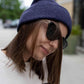 HAAKWEAR Traditional Silent Cuffed Beanie, Denim Blue