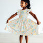 Campus Cutie Flutter Sleeve Twirl Dress