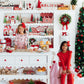 Candy Cane Cutie 3/4 Sleeve Pocket Twirl Dress