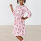 Candy Cane Cutie 3/4 Sleeve Pocket Twirl Dress