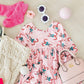 Candy Cane Cutie 3/4 Sleeve Pocket Twirl Dress