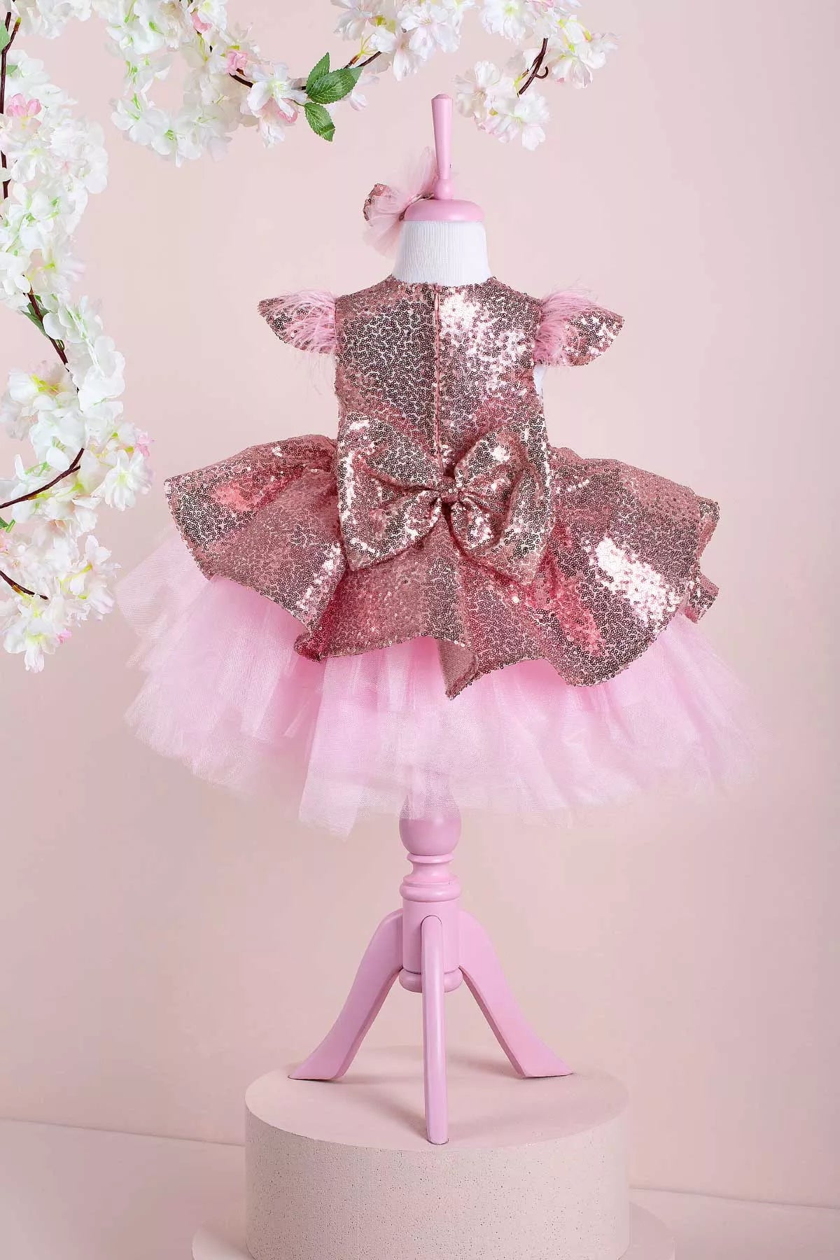 Cara Rose Gold Party Dress