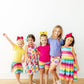 Cheerful Stripes Twirl Skort