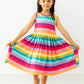 Cheerful Stripes Tank Twirl Dress