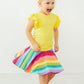 Yellow S/S Ruffle Tee