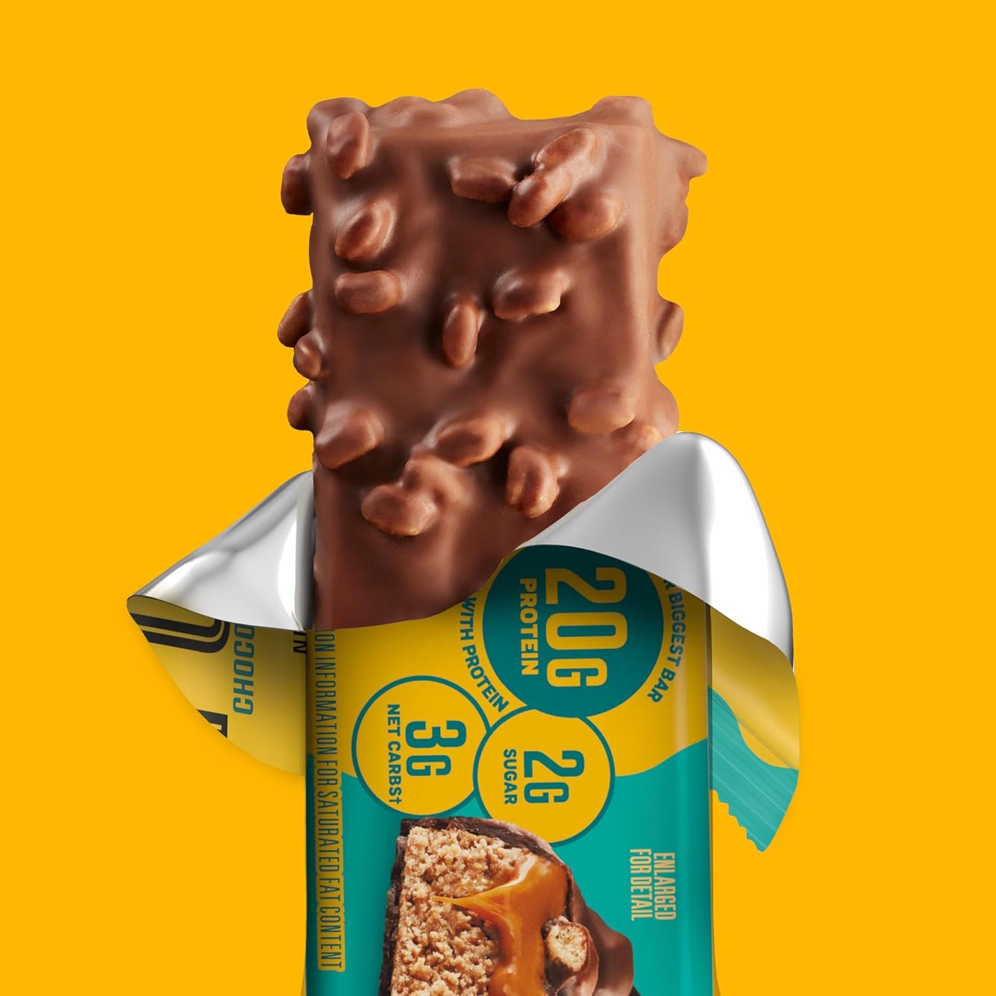 Fulfil Chocolate Salted Caramel Protein Bar, Pack of 12 (1.41 oz)
