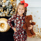 Christmas Bears L/S Pocket Twirl Dress