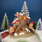 Vintage Illuminated Elf Tree House, Silvestri Christmas Village Accessory