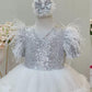 Clara White Party Dress