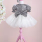 Clara White and Silver Party Dress