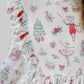 Clara's Christmas 3/4 Sleeve Ruffle Twirl Dress