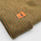 Classic Contrast Cuffed Beanie, Brown and Green