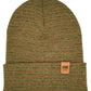Classic Contrast Cuffed Beanie, Brown and Green