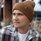 Classic Cuffed Beanie, Camel Brown