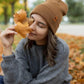Classic Cuffed Beanie, Camel Brown