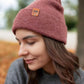 Classic Cuffed Beanie, Rusty Burgundy
