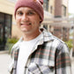 Classic Cuffed Beanie, Rusty Burgundy