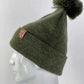 Classic Cuffed Pom Pom Beanie, Forest Green