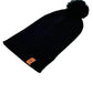 Classic Cuffed Pom Pom Beanie, Midnight Black