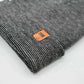 Classic Fusion Cuffed Beanie, Black and Gray