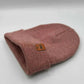Classic Fusion Cuffed Beanie, Burgundy and Pink