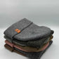Classic Fusion Cuffed Beanie, Gray and Denim Blue