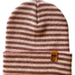 Classic RoRo Cuffed Beanie, Burgundy and Pink