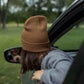 Classic Silent Cuffed Beanie, Camel Brown