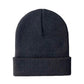 Classic Silent Cuffed Beanie, Charcoal Black