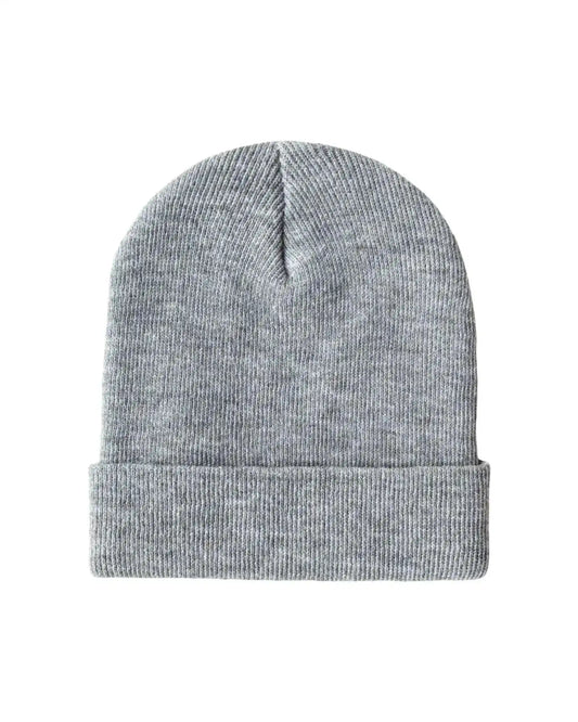 Classic Silent Cuffed Beanie, Koala Gray