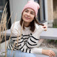 Classic Silent Cuffed Beanie, Pearl Pink
