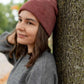 Classic Silent Cuffed Beanie, Rusty Burgundy