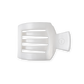 Coconut White Medium Flat Square Hair Clip