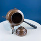 Hand Pounded Tin Copper Turkish Teapot or Coffee Pot. Rustic Home Decor. Perfect for Camping. Gift for Him, Dad, Camping Buddy.