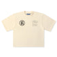 Rebel Denim Developmental Saints Cropped Tee - Cream