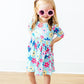 SALE Crazy Daisy 3/4 Sleeve Pocket Twirl Dress