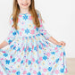 SALE Crazy Daisy 3/4 Sleeve Pocket Twirl Dress