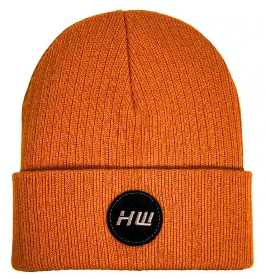 Cuffed Wide Ribbed, Classic Beanie, Tiger Orange