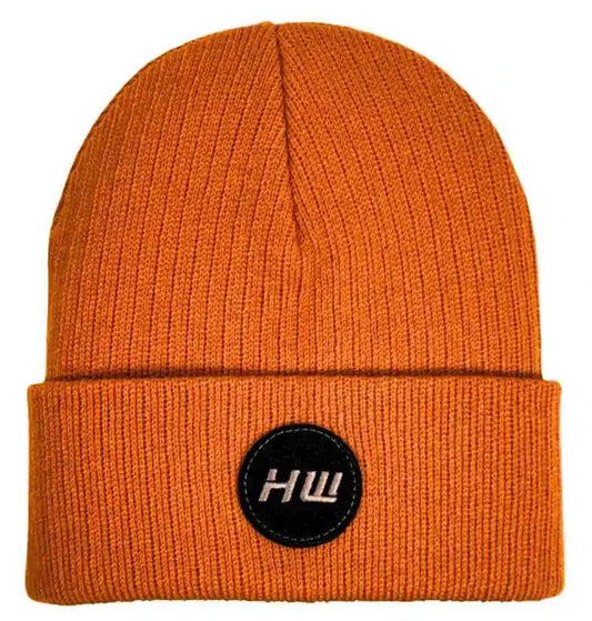 Cuffed Wide Ribbed, Classic Beanie, Tiger Orange