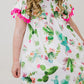 Cute Cactus Pom Pom Dress