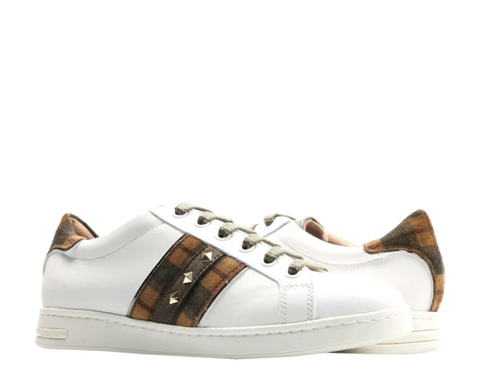 Geox Jaysen Lace-Up Women Sneakers White/Camel