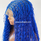 Bohemian Knotless Braid Wig (100% Human Hair Curls) Full Lace - Tara Blue